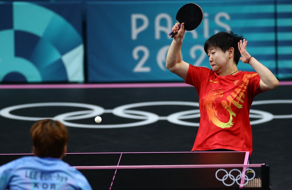 國家女子乒團力爭金牌。Reuters