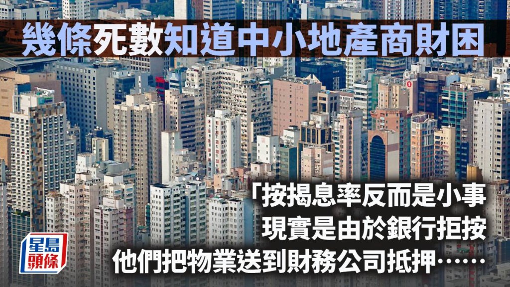 几条死数知道中小地产商财困｜周显