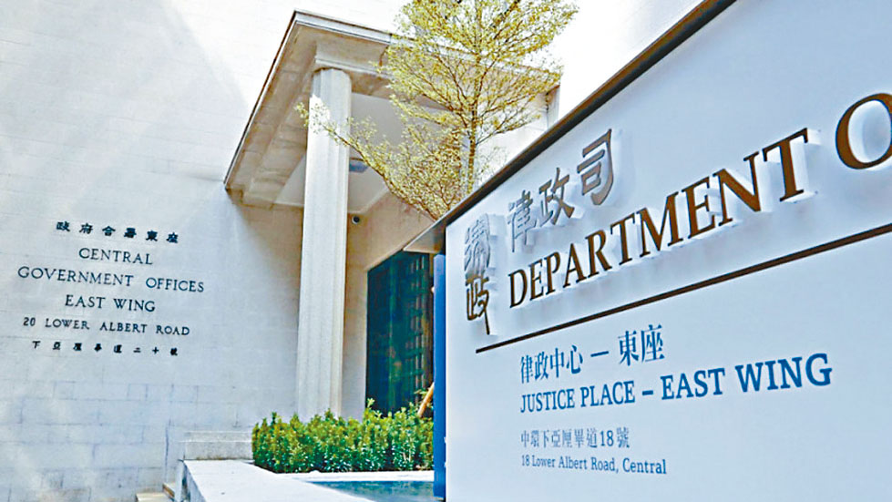 律政司認為法官考慮是否批出臨時禁制令時,錯誤使用一般不涉及國家安全案件的相稱性測試。