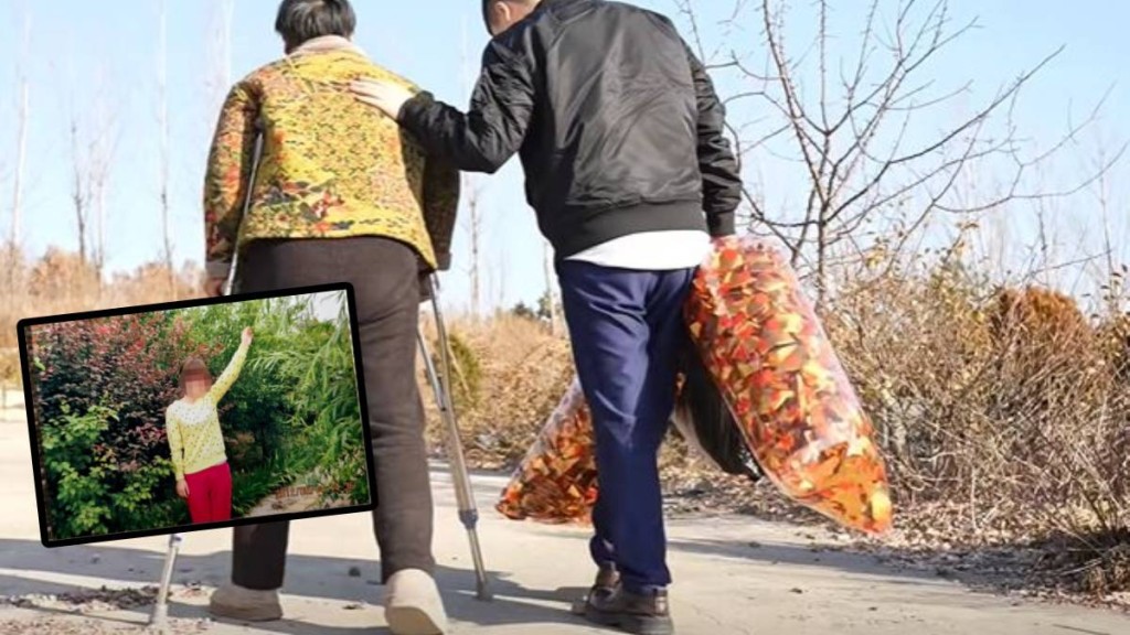 來先生及母親在開庭前拜祭遇害姐姐。大河報