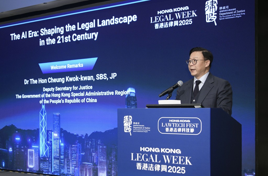 律政司副司長張國鈞。陳浩元攝 律政司副司長張國鈞。陳浩元攝