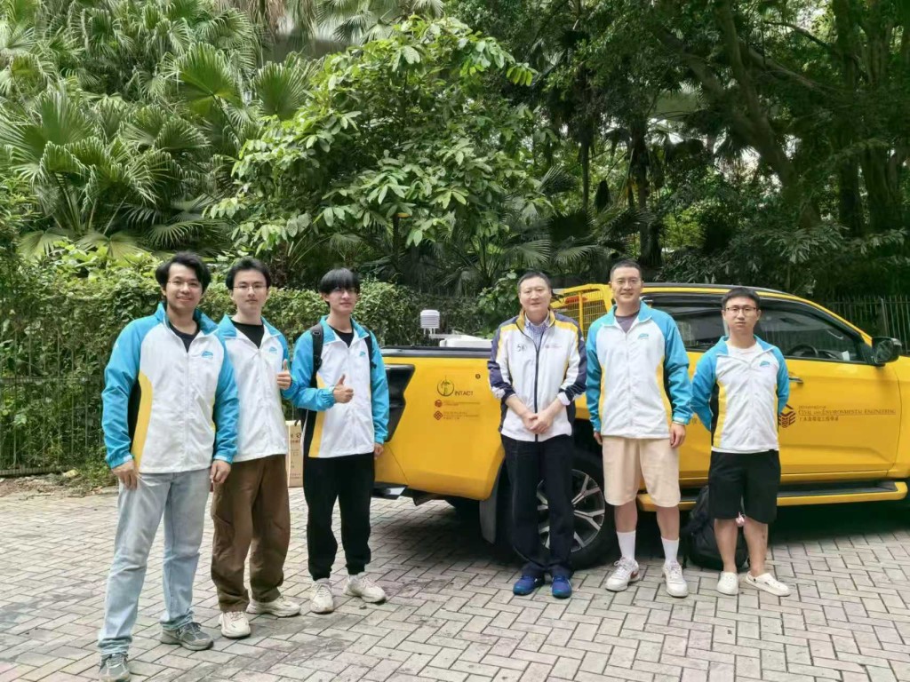 为取得第一手数据，研究团队组成「理大流动测风队」，于「桦加沙」袭港期间，以车辆运载LiDAR实时监测风向及风速等数据。理大提供