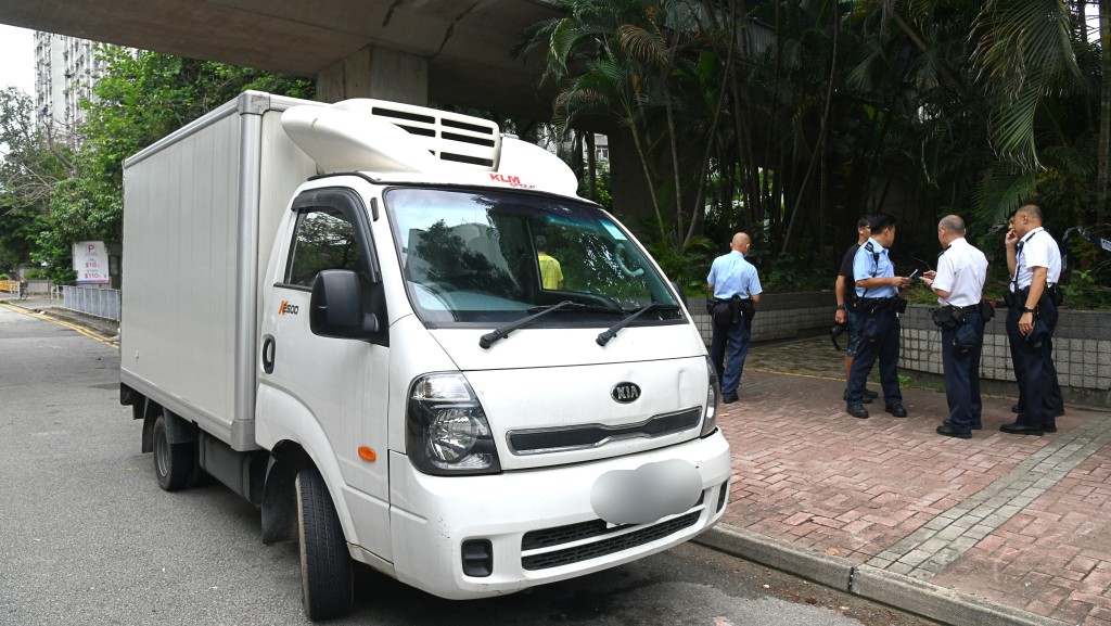 元朗貨車違泊兼為失車 藏刀男襲女警阻調查被捕 塘邊鶴阻差辦公同落網