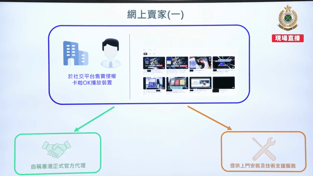 第一名網上賣家自稱官方代理。