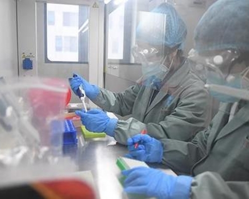 青岛港大港公司定期检测中发现2名装卸工人确诊。(网图)