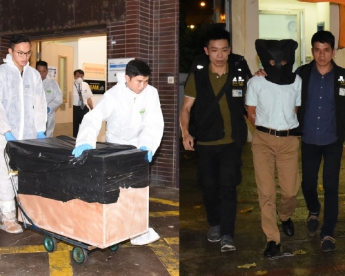消息指張祺忠租用客貨車,將載有屍體的木箱,由港大宿舍搬至黃克競樓辦公室。丁志雄攝