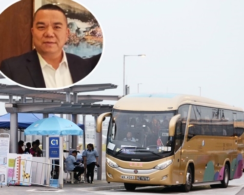 張廣友(小圖)指金巴正研究乘客的出行目的。