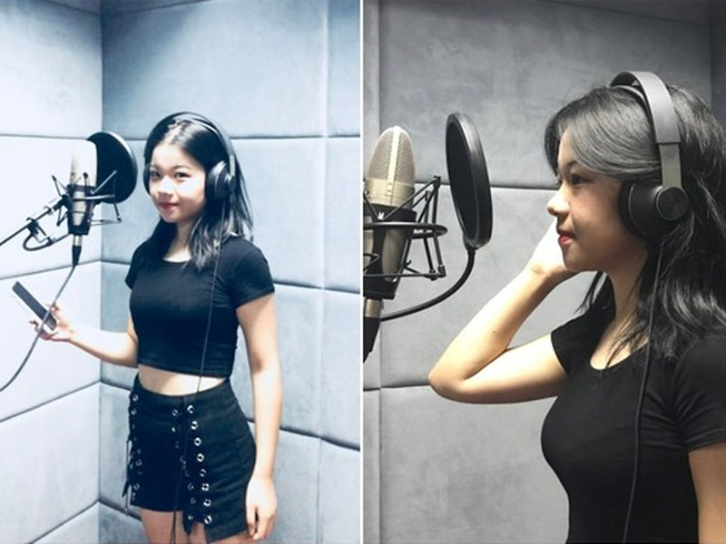 20歲的陳珂，大學專業為播音主持，平時就喜歡配音，也幫支付寶配過音。(網圖)