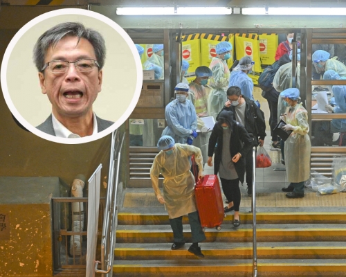 梁子超指葵盛西邨其他樓層居民，有需要盡快接受病毒檢測。 資料圖片