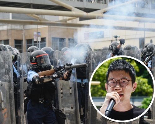 由羅冠聰等人組成的國際團隊,指控警方在612衝突中發放催淚彈。資料圖片
