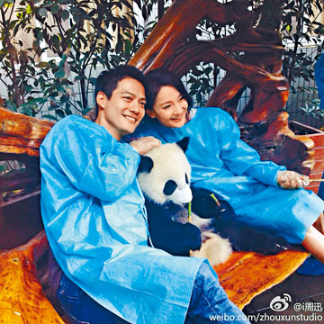 ■由认爱到婚前,周迅与高圣远有过许多恩爱合照。