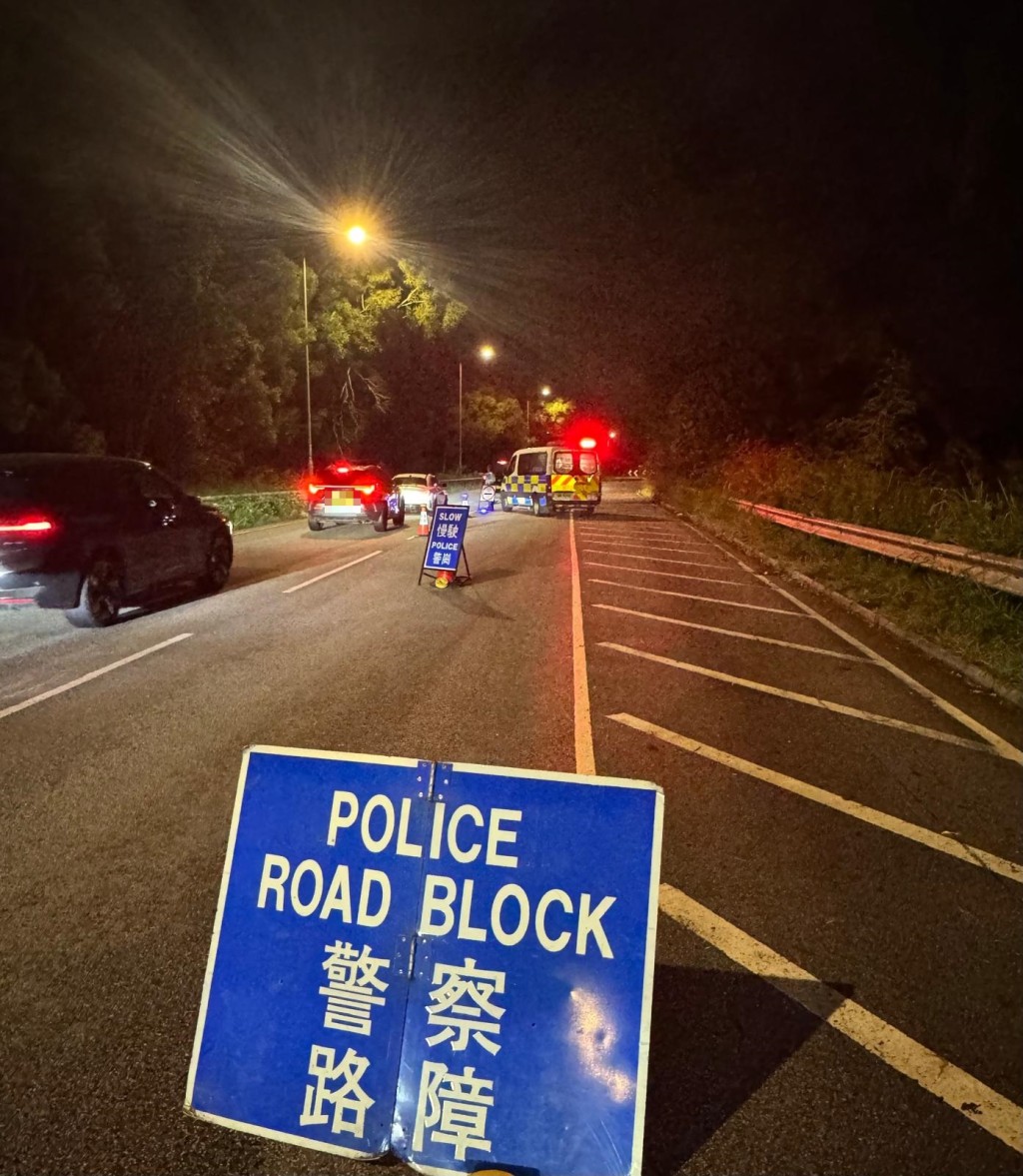 警新界北打擊酒駕毒駕 兩車行車不穩 司機揭酒後駕駛被捕。警方提供