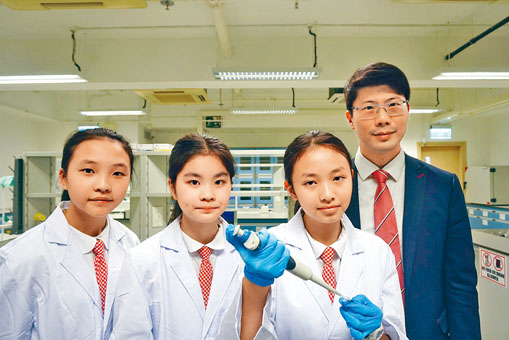 黃仲奇指，希望對生物科技有興趣的學生，升上高中後仍會回校進行有關實驗。