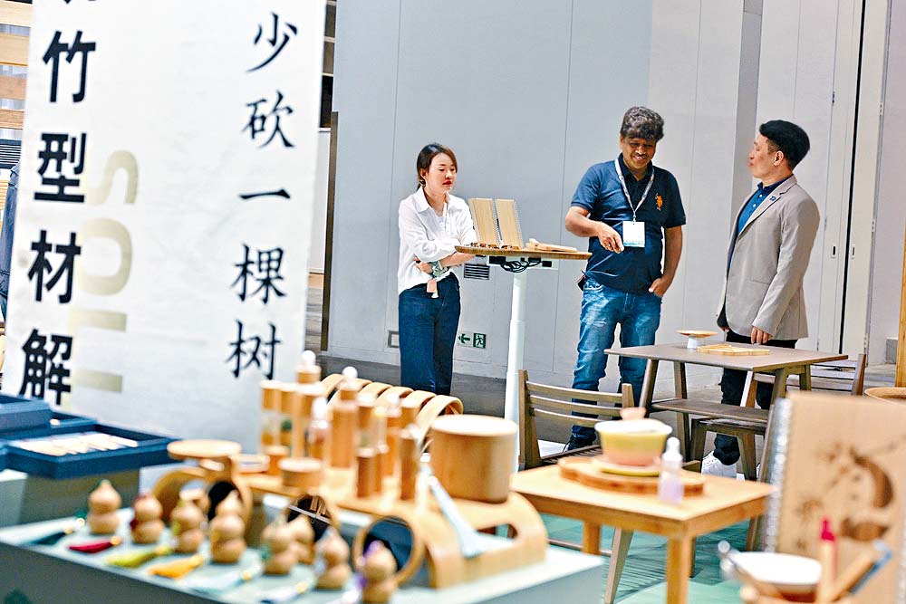 為迎合可持續發展的大趨勢，Home InStyle今年首次展示多款應用於家品及家紡市場的創新物料。