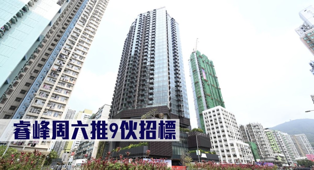 睿峰周六推9伙招標。