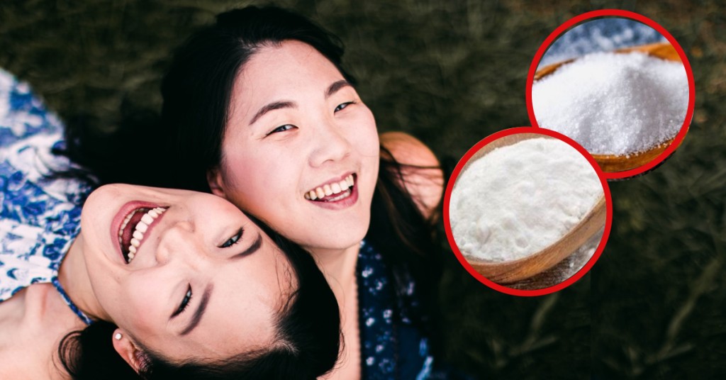 用湿牙刷沾上小梳打粉再沾点幼海盐刷牙，有助美白牙齿。(tabitha turner / Unsplash图片)