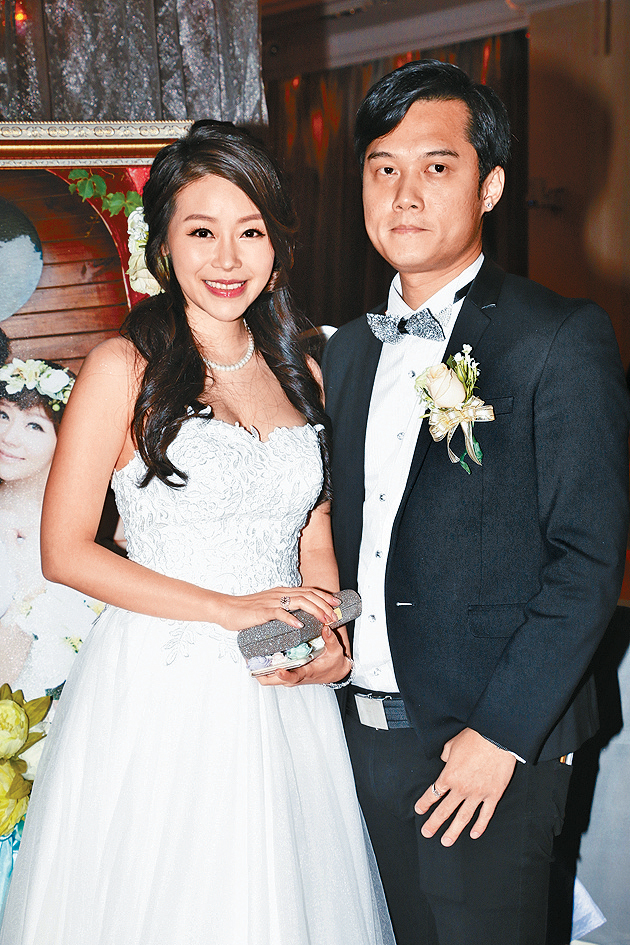 張韋怡與潘德鴻只有擺酒，沒有註冊結婚。