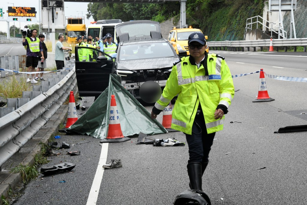 鐵騎士頭爆身亡。楊偉亨攝 鐵騎士頭爆身亡。楊偉亨攝