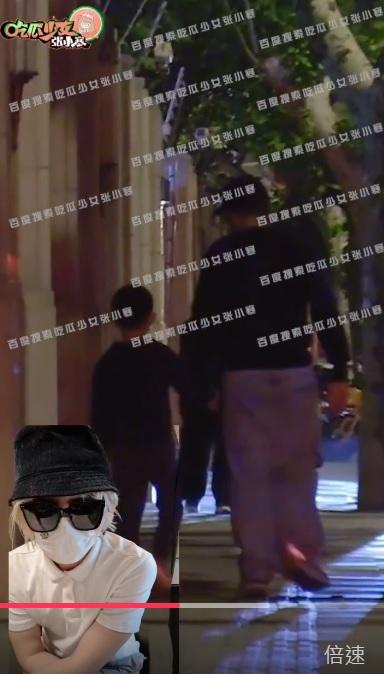 趙德胤被拍到帶趙麗穎孩子出門。(「吃瓜少女張小寒」圖片) 趙德胤被拍到帶趙麗穎孩子出門。(「吃瓜少女張小寒」圖片)