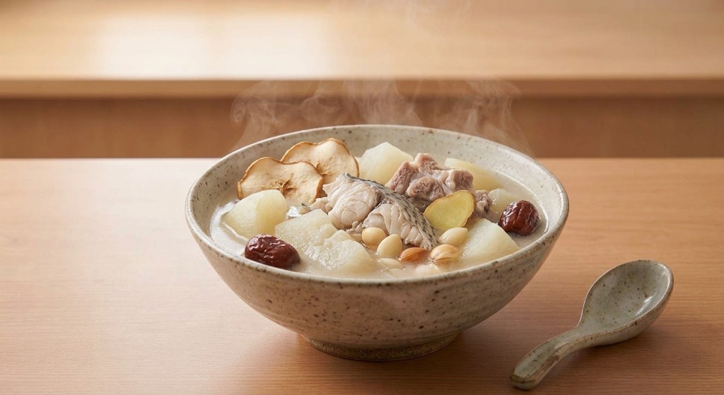 雪梨生魚湯(圖片由AI生成,只供參考) 雪梨生魚湯(圖片由AI生成,只供參考)