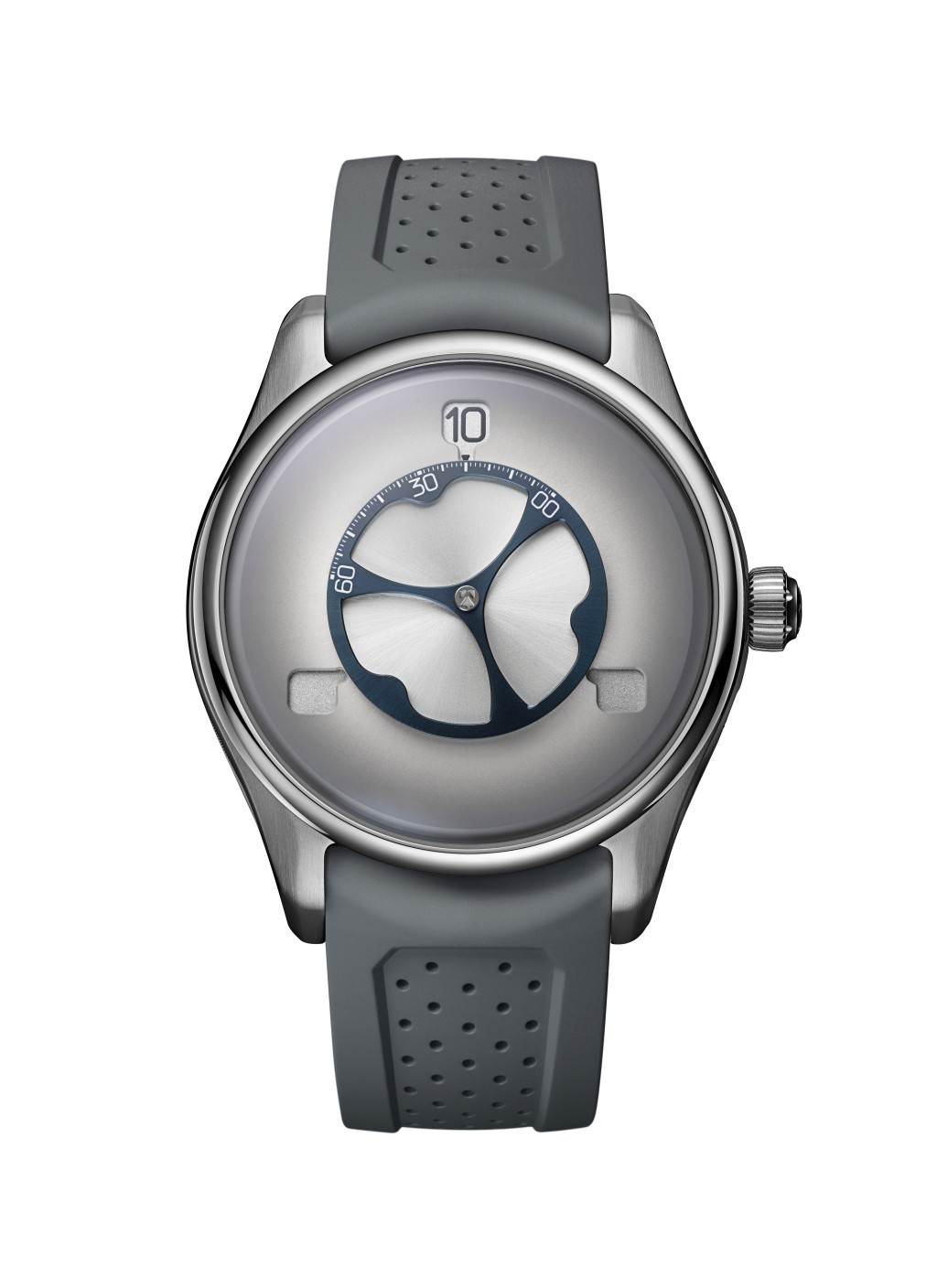 H. Moser & Cie. Pioneer Flying Hours，錶殼：42.8mm不鏽鋼/ 機芯：HMC 240自動/ 售價： $317,000（不鏽鋼）。