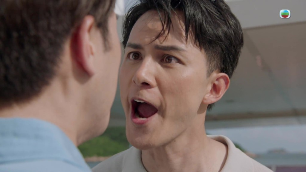 何廣沛笑言在《金式森林》中,罵勻全劇拍檔。 何廣沛笑言在《金式森林》中,罵勻全劇拍檔。