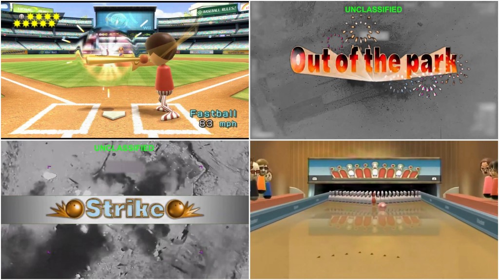 白宮混剪Wii Sports與轟炸畫面遭批「打仗當打機」。 X / White House