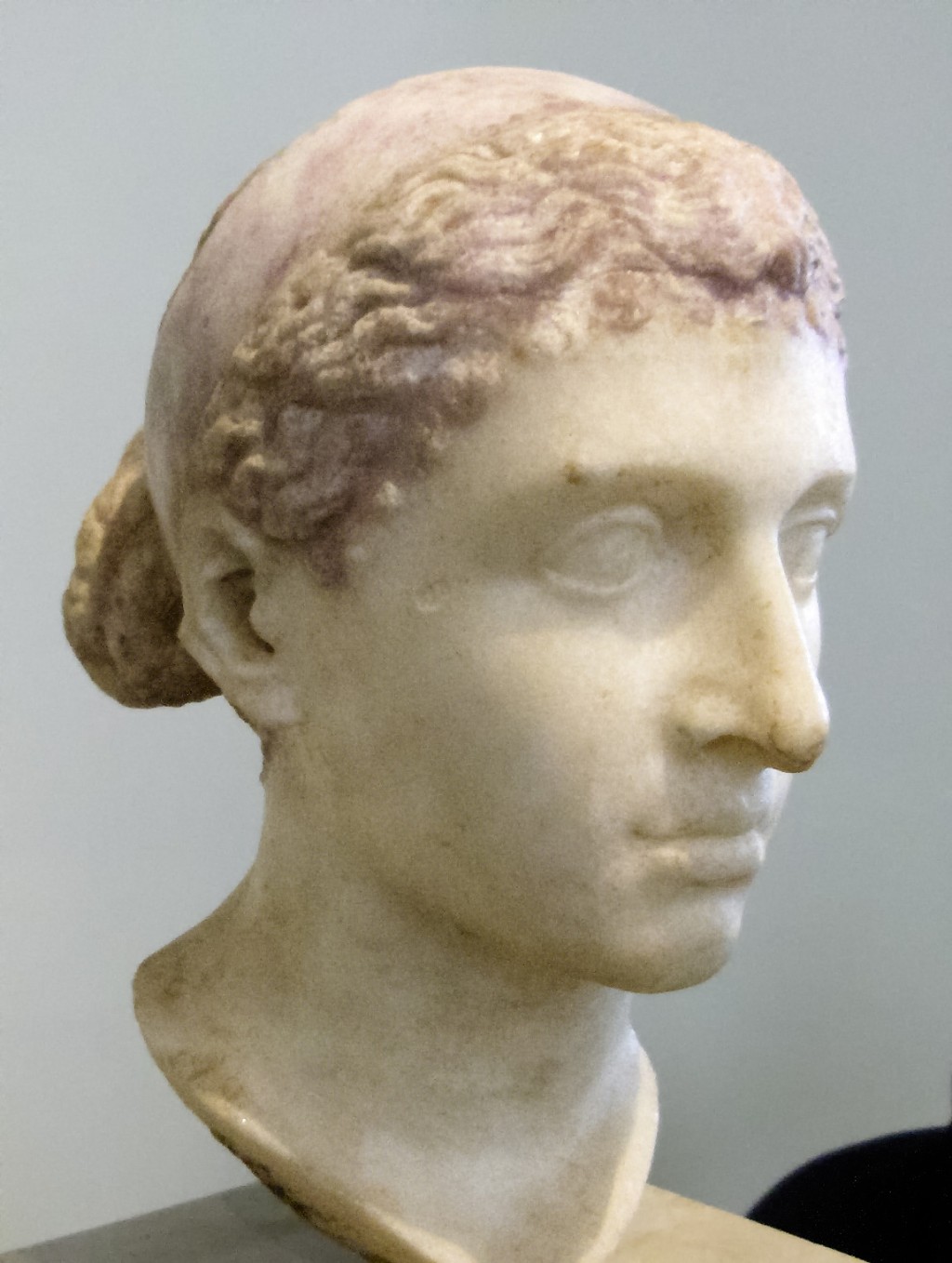 柏林舊博物館展出的克利奧帕特拉七世（埃及妖后）胸像。