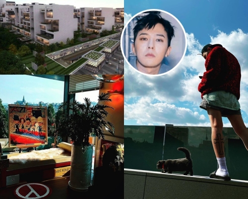 GD在ig曝光其新居，包括疑是新寵的黑貓，及他訂製的BigBang全員畫。