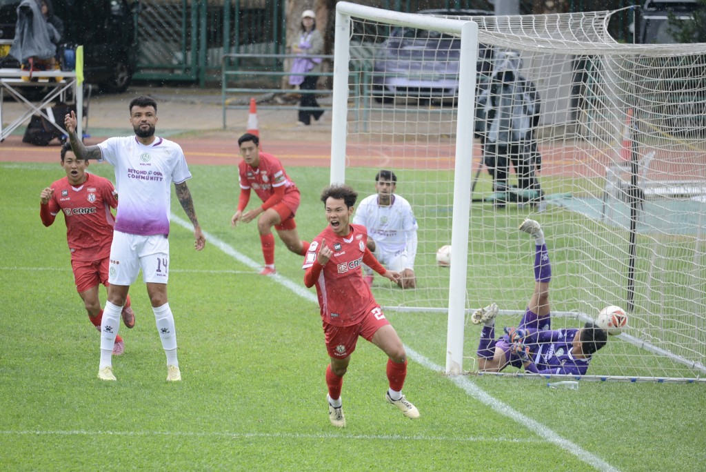 後備出場的容昊為南區先下一城。楊功煜攝