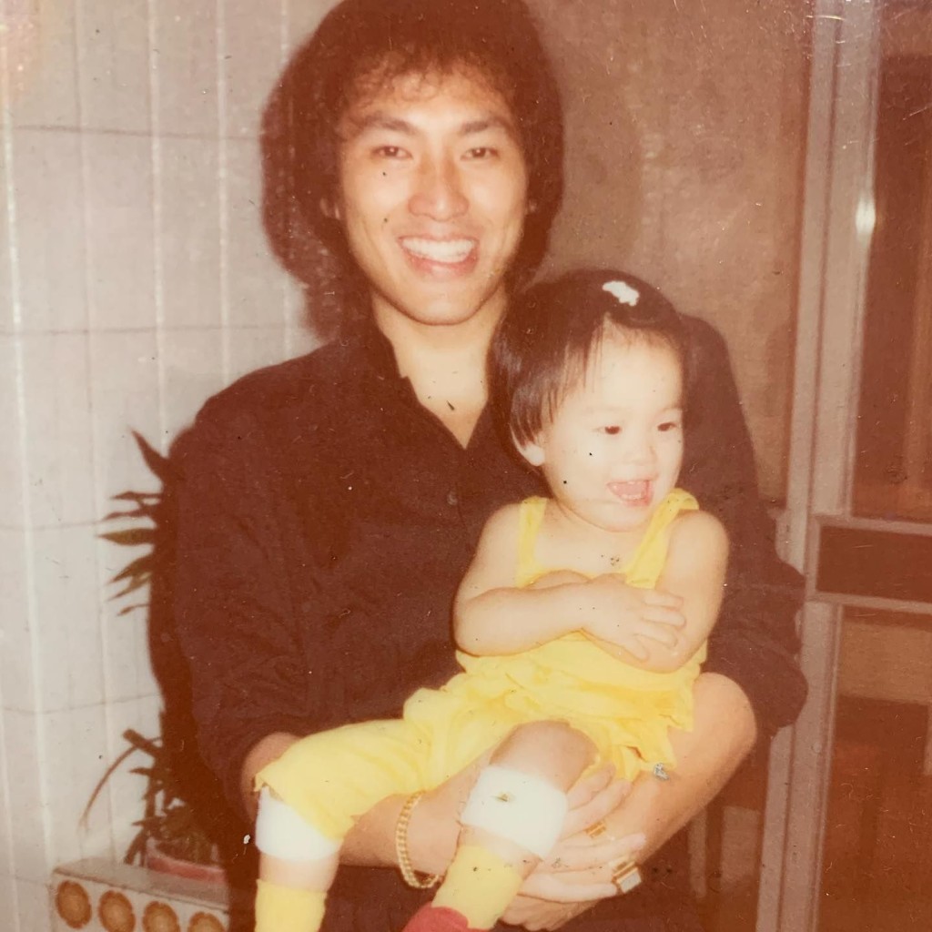 杜麗莎大女曾分享與父親合照。 杜麗莎大女曾分享與父親合照。