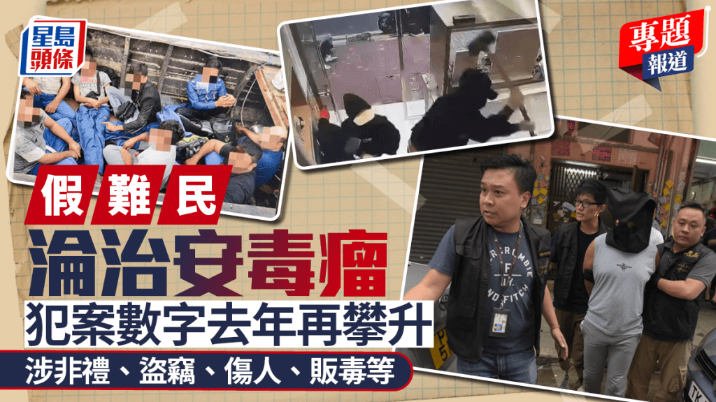 新聞追擊｜假難民犯案數字再攀升 去年786人被捕 涉非禮盜竊傷人販毒等