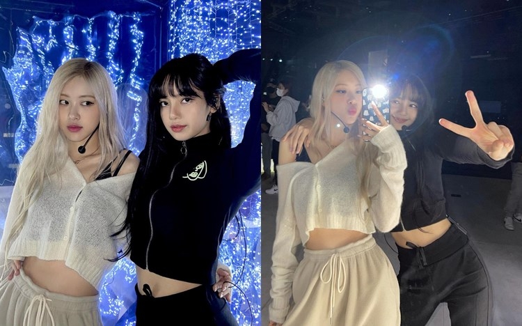BLACKPINK成員Rosé（左）同Lisa有型又得，活潑又得。
