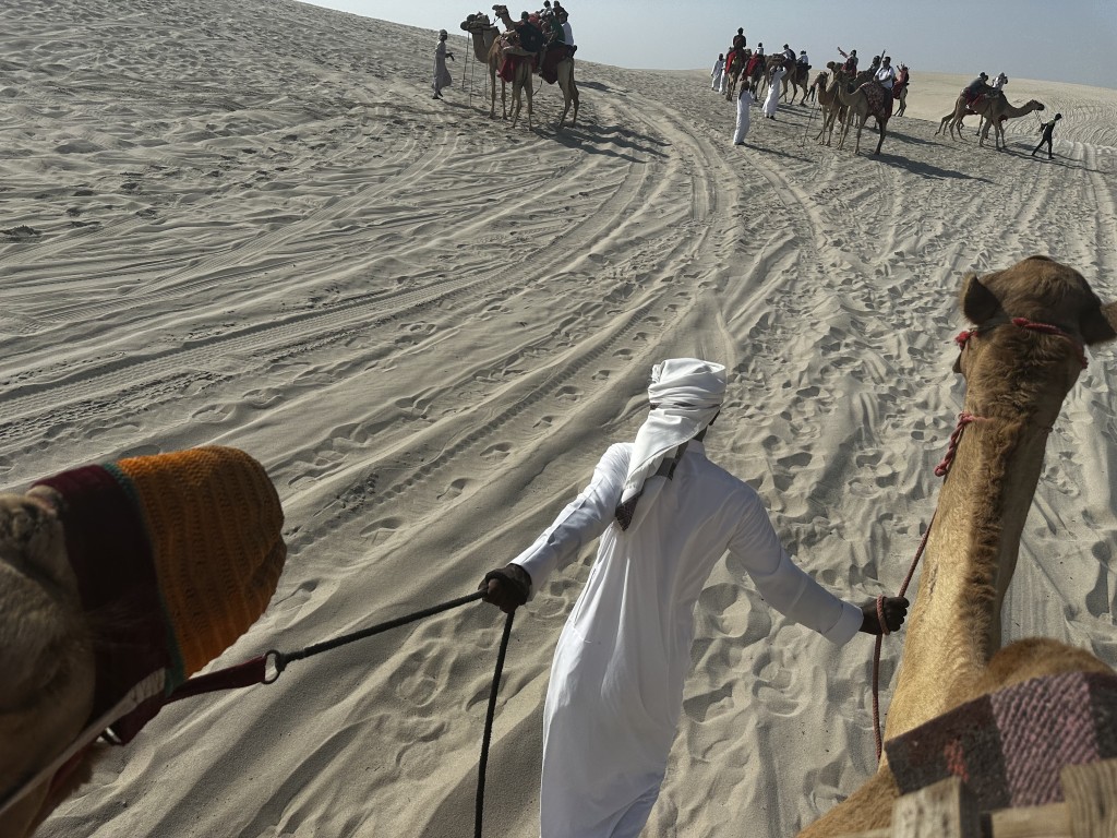 這不是「男友視覺」，而是小妹騎在駱駝上的視覺。