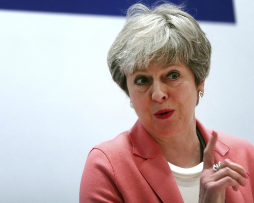 文翠珊據報將推遲脫歐。AP