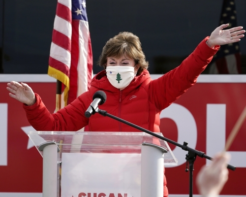 共和党科林斯（Susan Collins）。AP图片