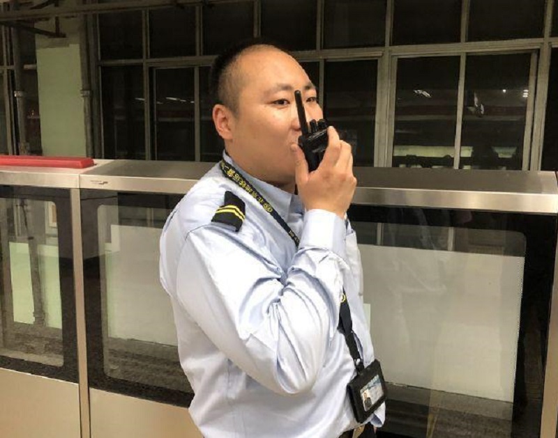 北京地鐵四惠站站長付昊天。網上圖片