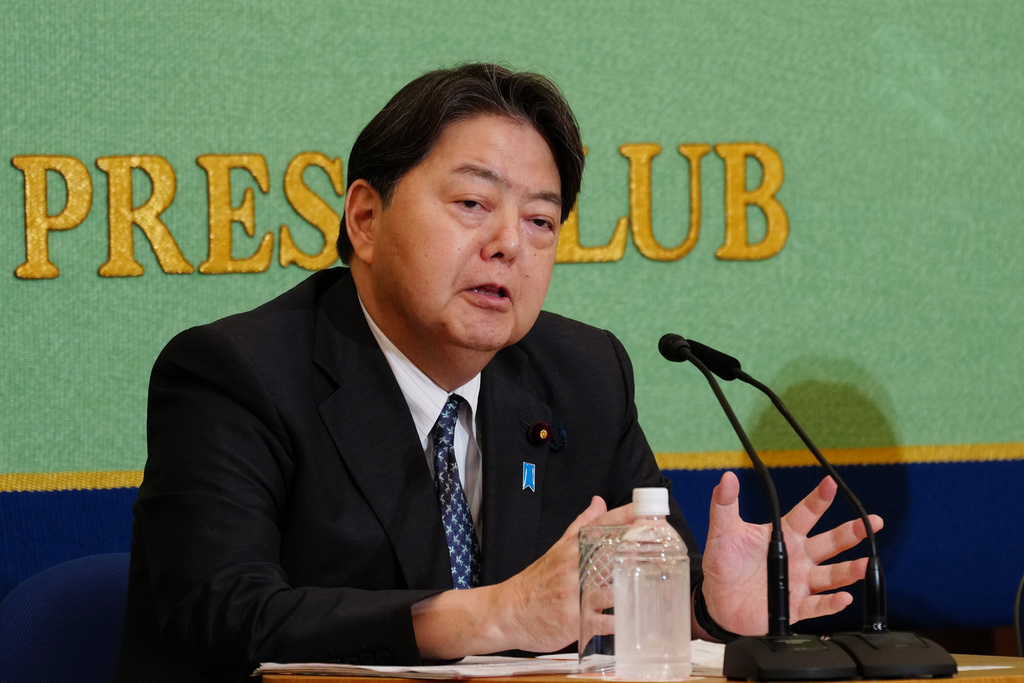 內閣官房長官林芳正。美聯社