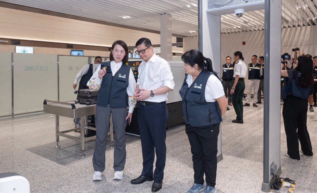 政府今日於皇崗口岸港方口岸區舉行第二次大型演練。香港海關fb圖片 政府今日於皇崗口岸港方口岸區舉行第二次大型演練。香港海關fb圖片