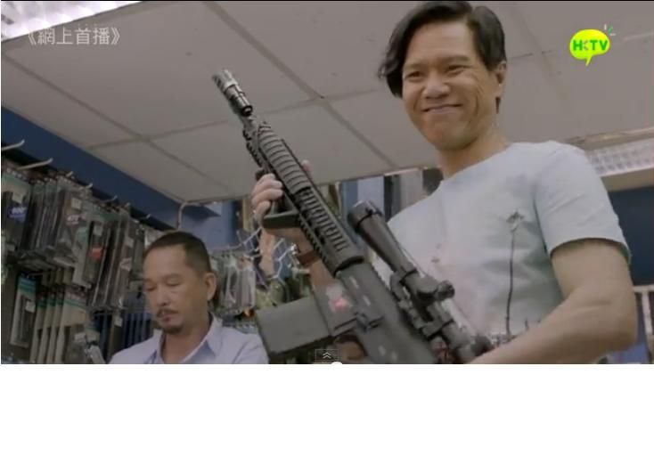 林嘉華跟已故的廖啟智合作拍HKTV劇集《警界線》，演得好開心。