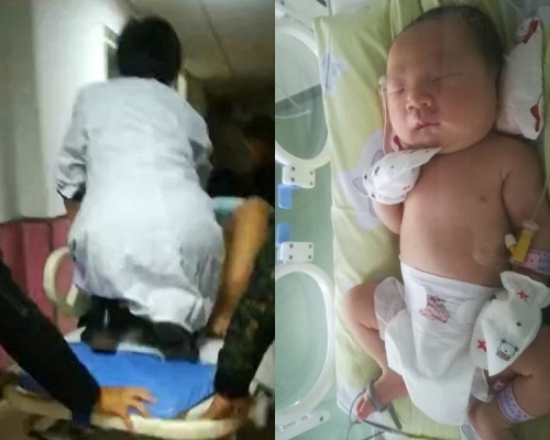 医生成功救回婴儿一命。