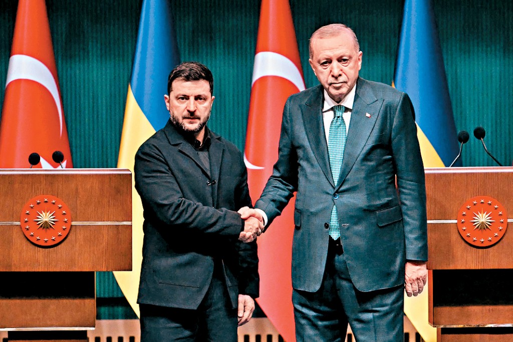 到訪土耳其的烏總統澤連斯基周三會晤土國總統艾爾多安。