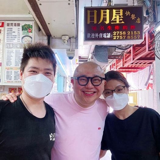 阿Bob林盛斌亦慕名來食,跟老闆Ben、Marilyn合照。