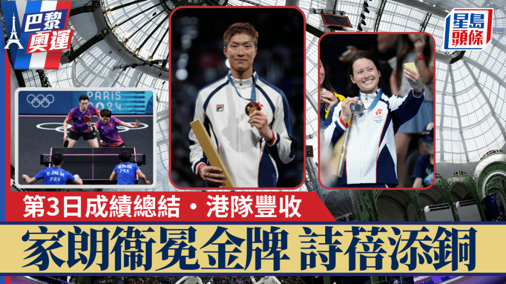 港隊第3日摘金奪銅。路透社