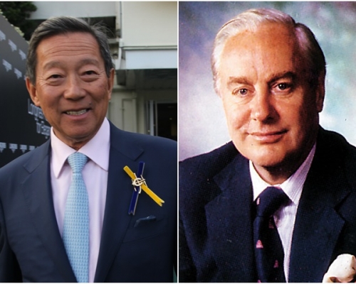馬會主席葉錫安(左)對沈弼(右)的家人致以深切慰問。資料圖片