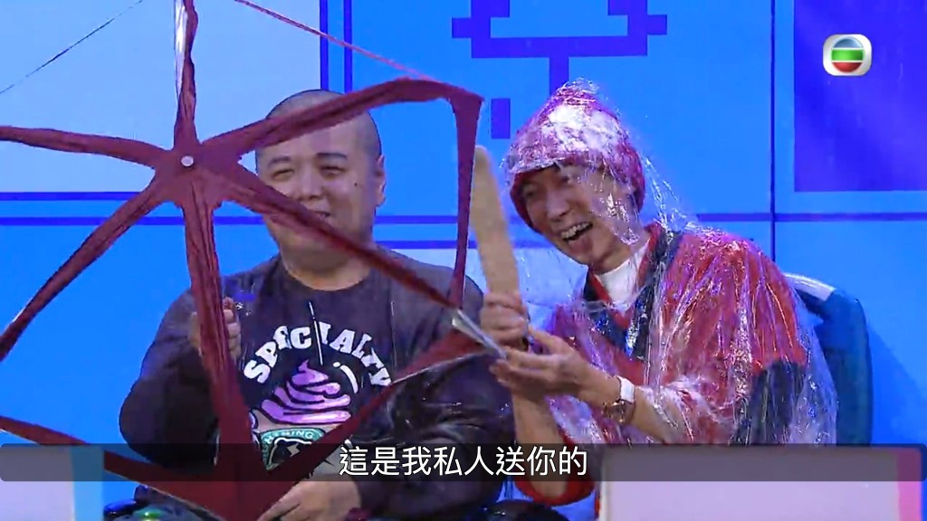 张达明在节目中有多个特写镜头。
