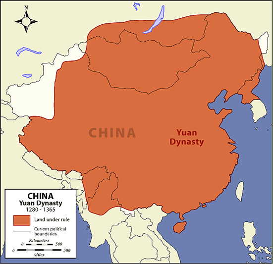 蒙古族建立的元朝