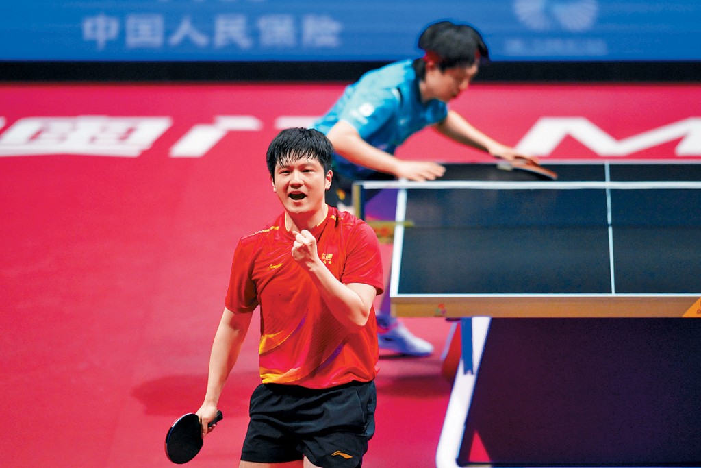 樊振東5日內2次擊敗王楚欽。