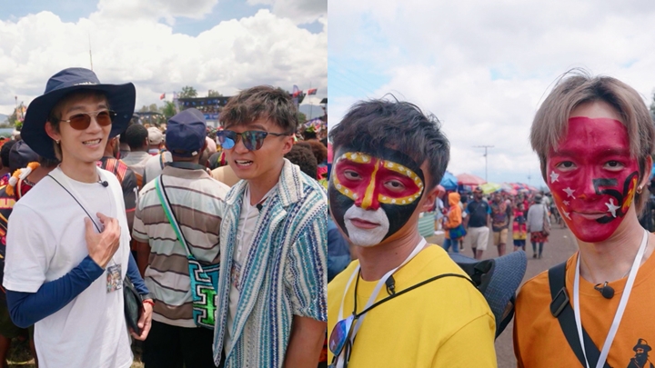 Alton孖梁彥宗參加民族慶典 體驗特色面部彩繪引圍觀。