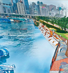 建築署計畫讓維園道一段海濱不設圍欄，改為登岸梯級，成為維港第一段可以「親水」的海濱長廊。